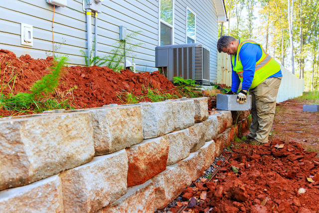 Landscaping & Retaining Wall